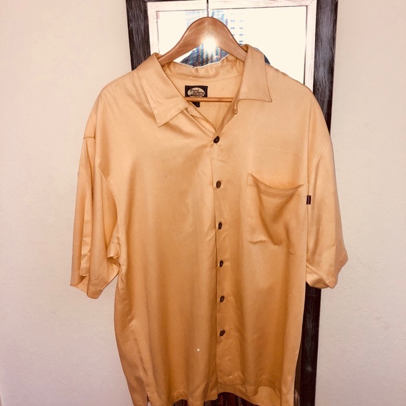 Embroidered TB •Silk Shirt•Bar None • Martini LG - Picture 3 of 4